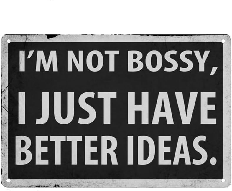 e1Im Not Bossy I Just Have Better Ideas Vintage Metal Aluminum Tin Sign Door Signs Exterior Home Cave Garage bar Country Poster aluminum 20x30cm
e1Im Not Bossy I Just Have Better Ideas Vintage Metal Aluminum Tin Sign Door Signs Exterior Home Cave Garage bar Country Poster aluminum 20x30cm