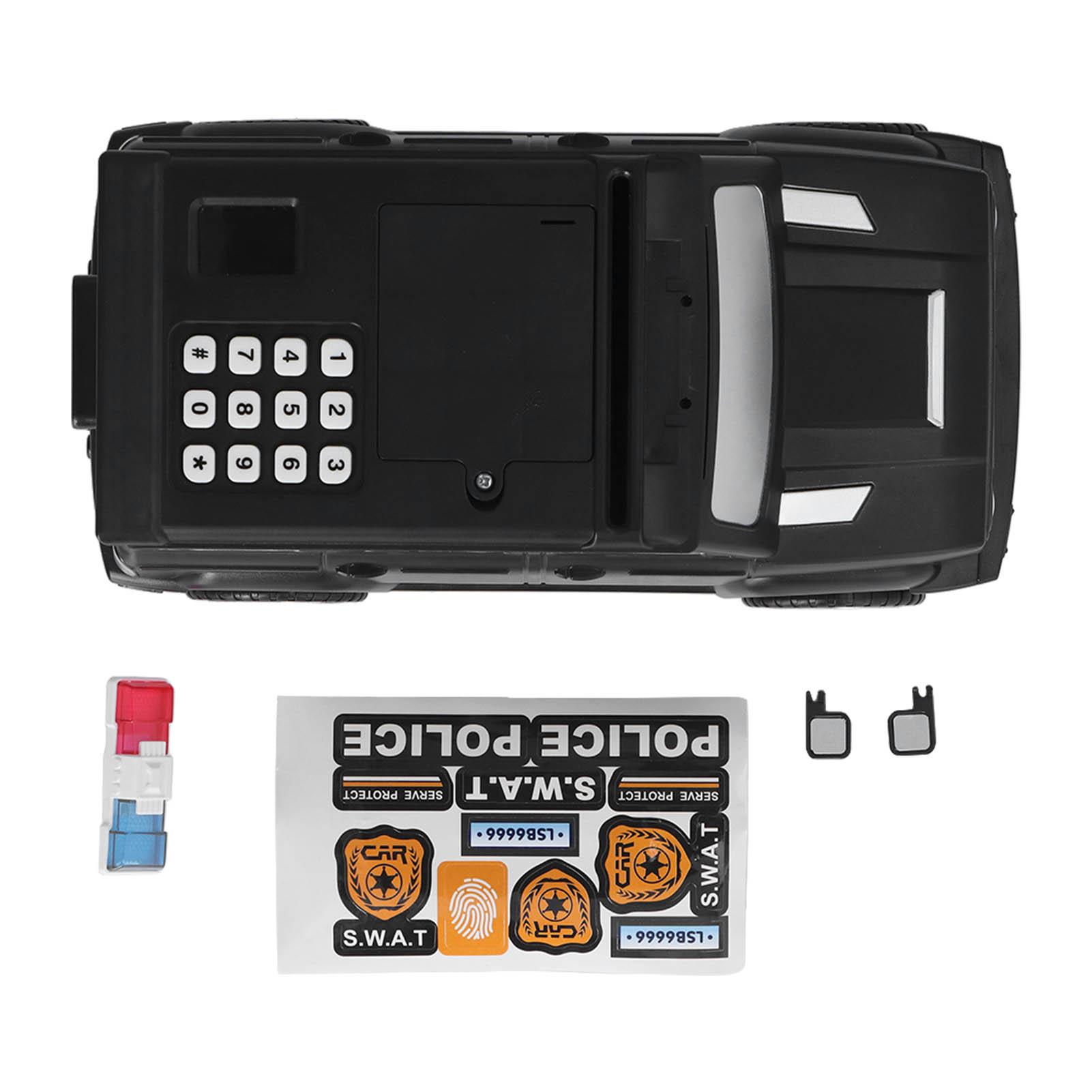 Car Bank Automatic Fingerprint Password Money Rolling Cash Coin Car Bank for Children White чорний
Car Bank Automatic Fingerprint Password Money Rolling Cash Coin Car Bank for Children White чорний