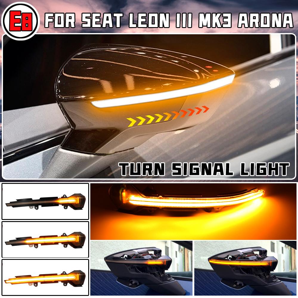 Для Seat Leon III MK3 5F ST FR Cupra Ibiza MK5 V KJ1 Arona KJ7 динамический указатель поворота, индикатор бокового зеркала, мигалка
Для Seat Leon III MK3 5F ST FR Cupra Ibiza MK5 V KJ1 Arona KJ7 динамический указатель поворота, индикатор бокового зеркала, мигалка