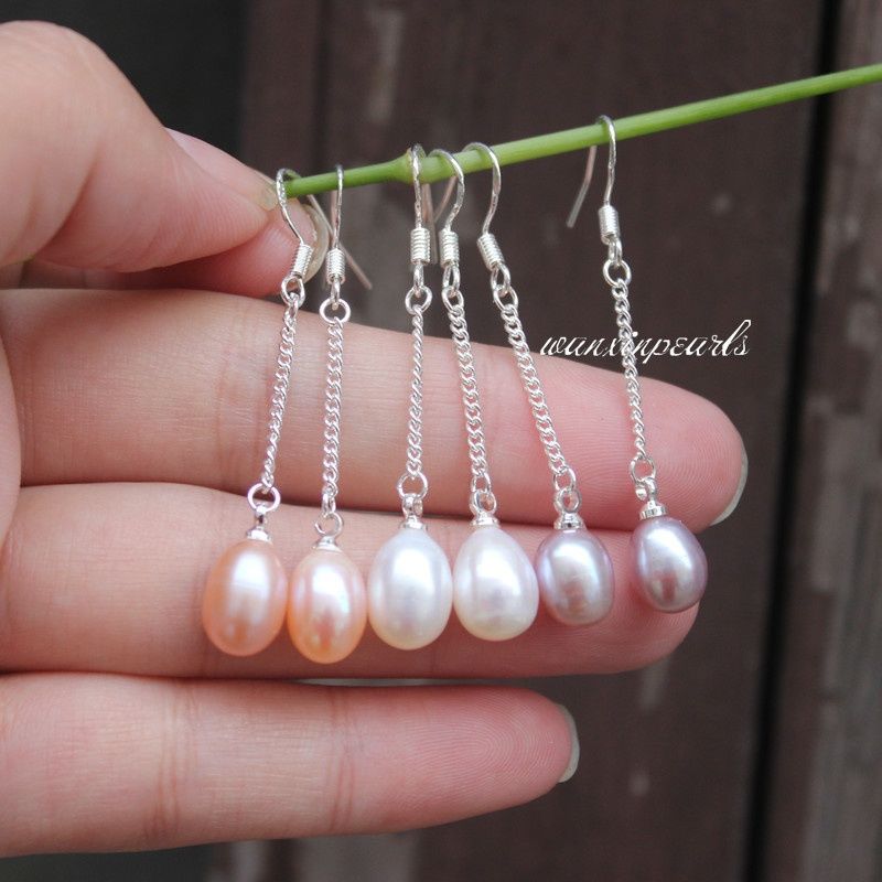 Natural pearl earrings, white pink purple pearl earrings, pearl ear hooks, fashionable and versatile рожевий
Natural pearl earrings, white pink purple pearl earrings, pearl ear hooks, fashionable and versatile рожевий