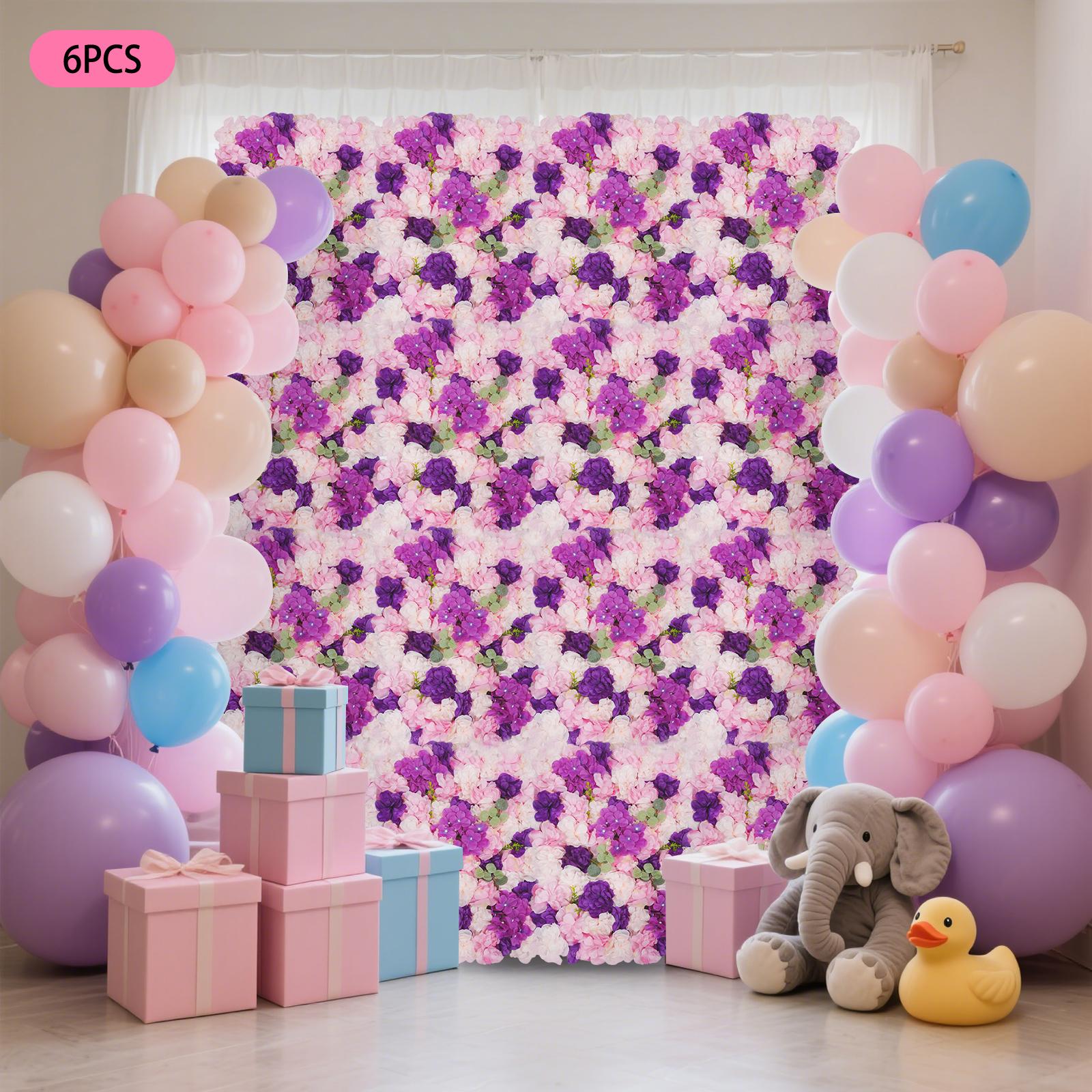 6pcs Artificial Flower Wall Panel Set - Pink & Purple Dahlia,Hydrangea & Eucalyptus - Realistic Silk FlowersIndoor/Outdoor Decor
6pcs Artificial Flower Wall Panel Set - Pink & Purple Dahlia,Hydrangea & Eucalyptus - Realistic Silk FlowersIndoor/Outdoor Decor