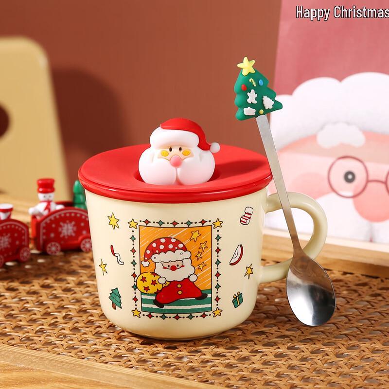 Retro Christmas Ceramic Coffee Mug Set Santa Claus with Spoon
Retro Christmas Ceramic Coffee Mug Set Santa Claus with Spoon