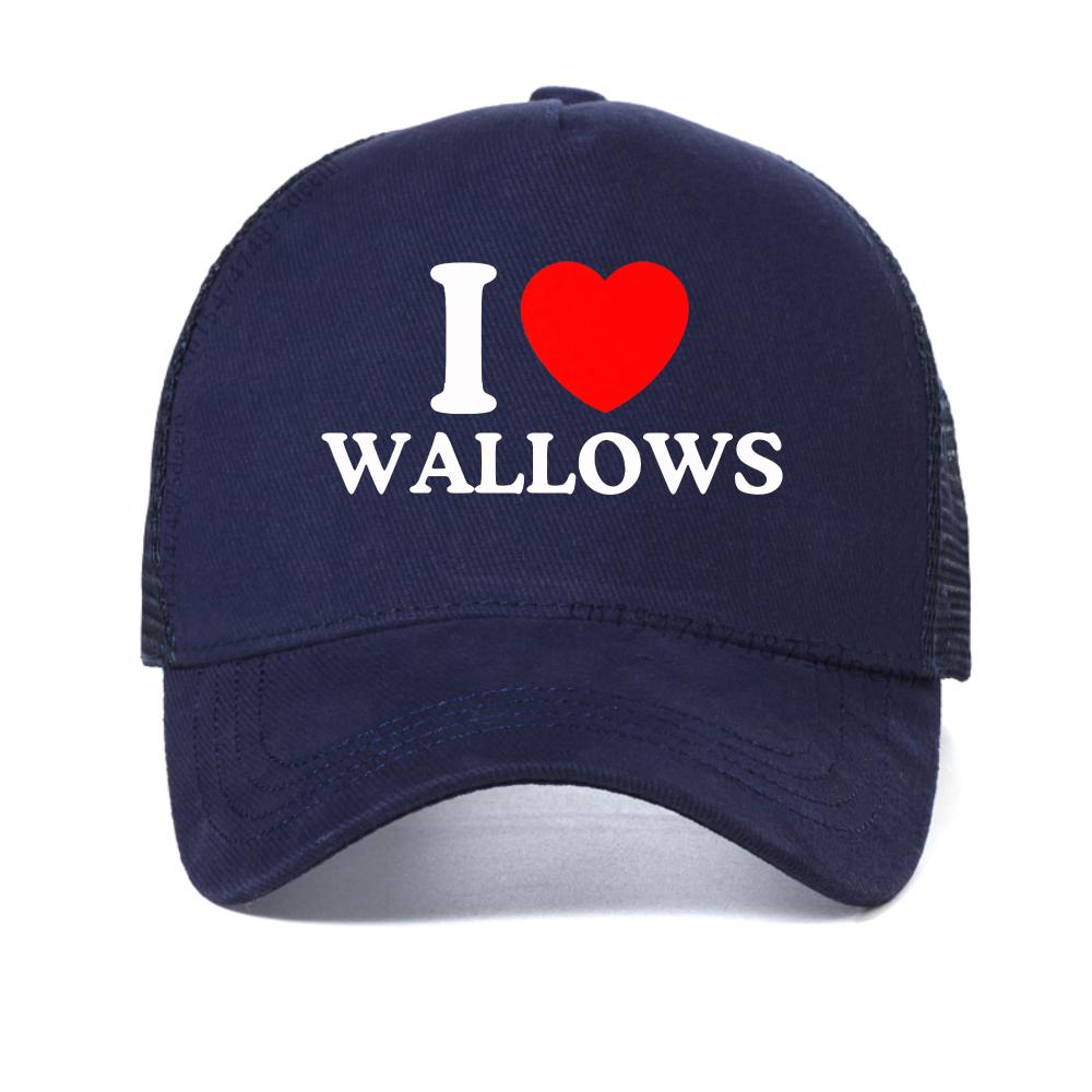 I Love Wallows Graphic Print baseball cap Unisex outdoor casual adjustable mesh trucker hat fashion Breathable mesh Snapback hat Adjustable темно-синього кольору
I Love Wallows Graphic Print baseball cap Unisex outdoor casual adjustable mesh trucker hat fashion Breathable mesh Snapback hat Adjustable темно-синього кольору