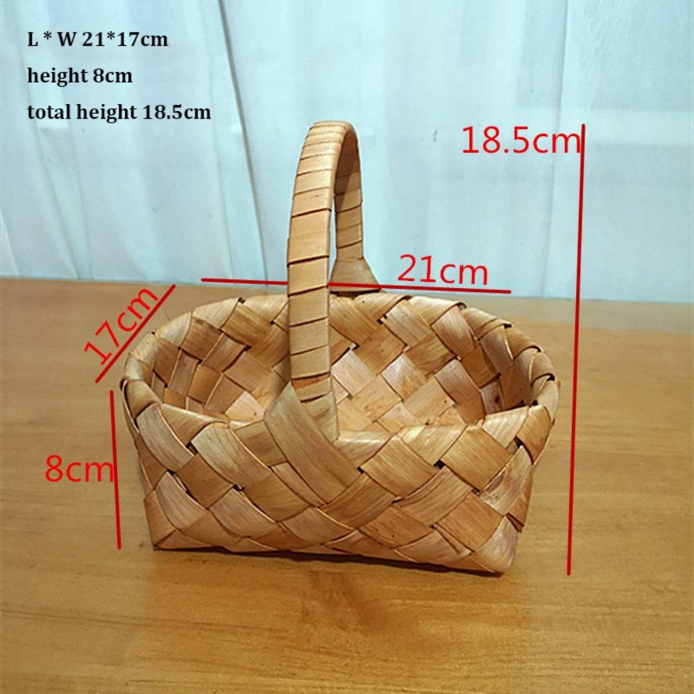 Handmade Fruit Basket with Handle Handhold Weaving Flower Basket Vine Living Room Decoration 2
Handmade Fruit Basket with Handle Handhold Weaving Flower Basket Vine Living Room Decoration 2