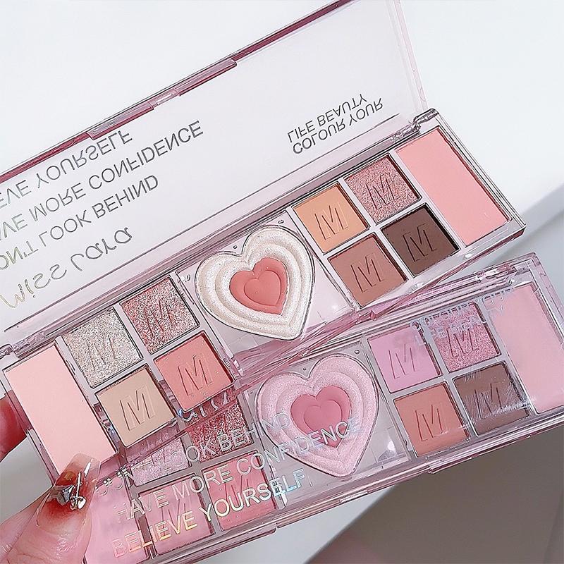 12 цветов Love Highlighting Eyeshadow Blush Palette Professional Multi-purpose Cosmetic Eyes Mineral Pigment Powder Makeup Plate
12 цветов Love Highlighting Eyeshadow Blush Palette Professional Multi-purpose Cosmetic Eyes Mineral Pigment Powder Makeup Plate