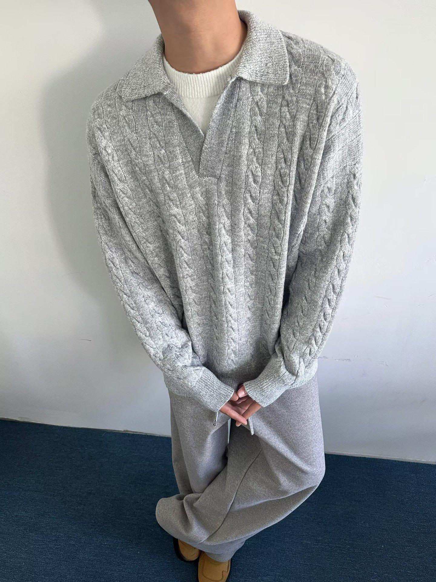 Men s Retro Cable Knit Faux Two-Piece Sweater: Winter Trendy Solid Color Pullover L сірий колір
Men s Retro Cable Knit Faux Two-Piece Sweater: Winter Trendy Solid Color Pullover L сірий колір