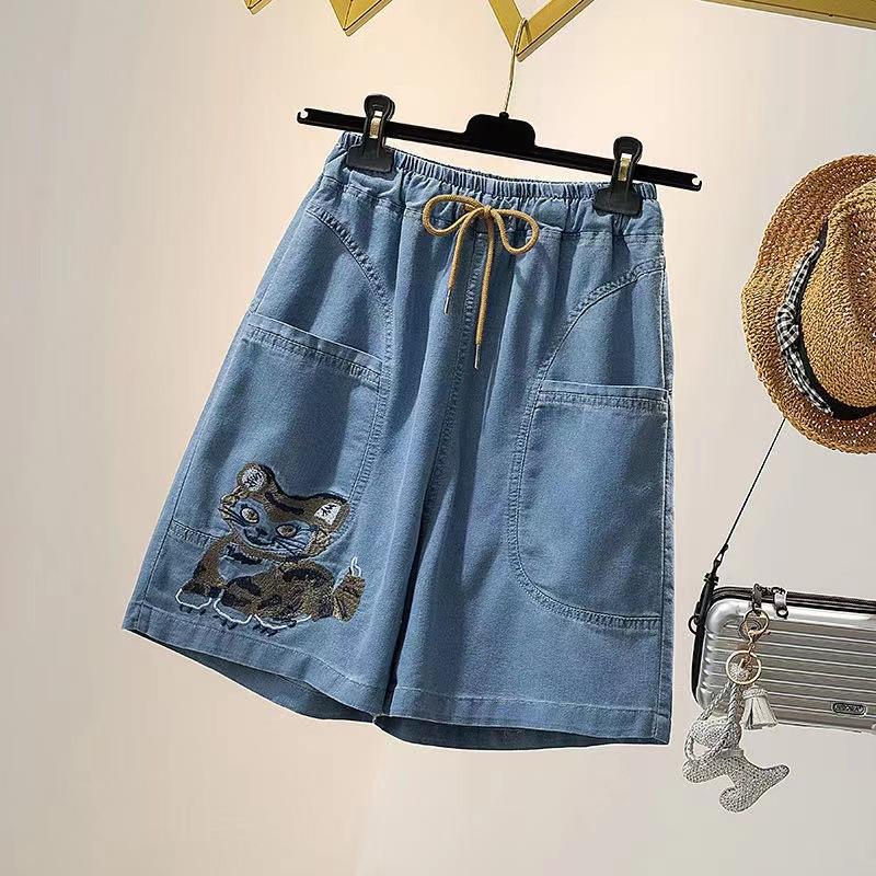 FGHJ Жіночі літні модні джинсові шорти на шнурках великих розмірів, вільні широкі штани XXXXL
FGHJ Жіночі літні модні джинсові шорти на шнурках великих розмірів, вільні широкі штани XXXXL