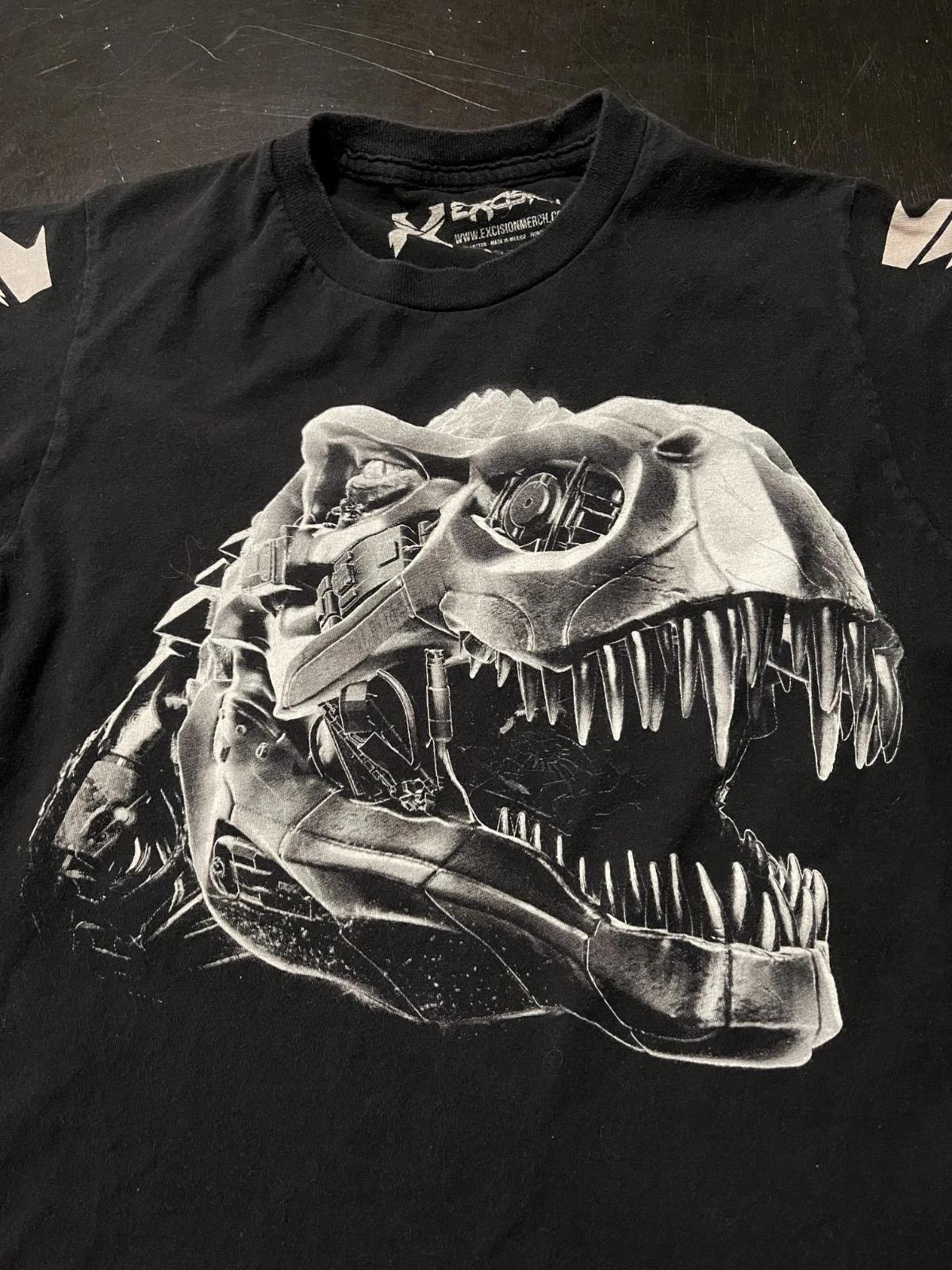 Excision Shambhala 2015 T-Rex Music T-Shirt, Black, Size: Small 2XL
Excision Shambhala 2015 T-Rex Music T-Shirt, Black, Size: Small 2XL