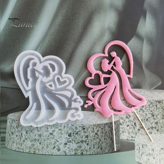 Форма для леденцов без бисфенола-А, антипригарная форма для конфет из силикагеля в форме сердца в форме сердца для хлебобулочных изделий