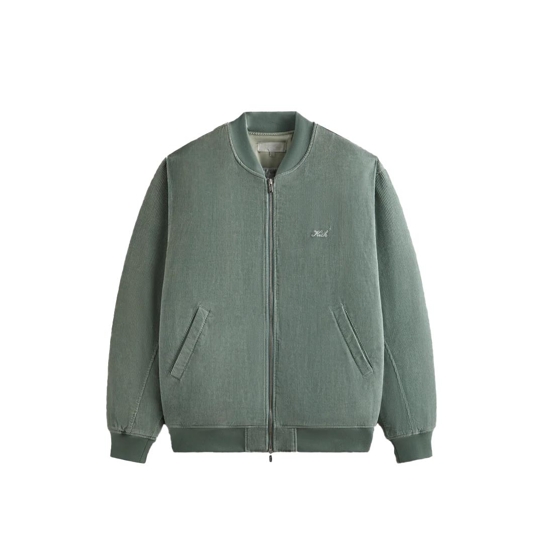Kith FW24 Стираный вельветовый бомбер Avery с застежкой-молнией и длинным рукавом, мужская куртка, зеленая KHM010644-323 S
Kith FW24 Стираный вельветовый бомбер Avery с застежкой-молнией и длинным рукавом, мужская куртка, зеленая KHM010644-323 S