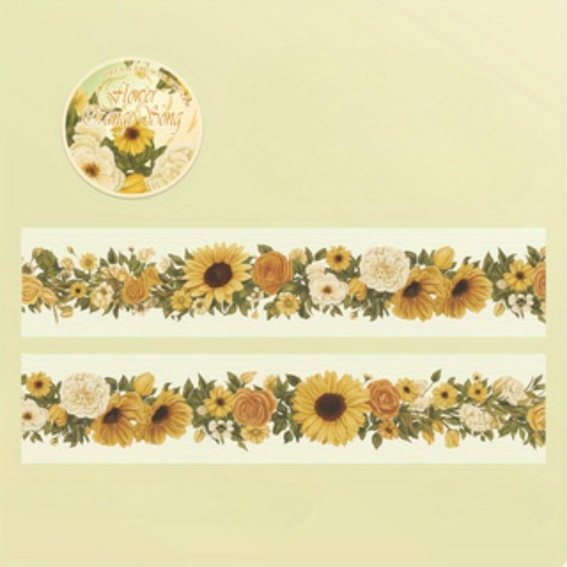 1 рулон/упаковка декоративный васи-скотч для ведения дневника и скрапбукинга - красочный цветочный и растительный узор, водонепроницаемая ПЭТ-лента 1roll жёлтый
1 рулон/упаковка декоративный васи-скотч для ведения дневника и скрапбукинга - красочный цветочный и растительный узор, водонепроницаемая ПЭТ-лента 1roll жёлтый