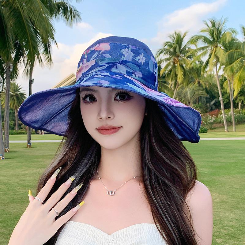 Polyester Sun Hat For Women With Wide Brim Uv Protection Summer Beach Sunshade Hat For Outdoor Activities синій
Polyester Sun Hat For Women With Wide Brim Uv Protection Summer Beach Sunshade Hat For Outdoor Activities синій