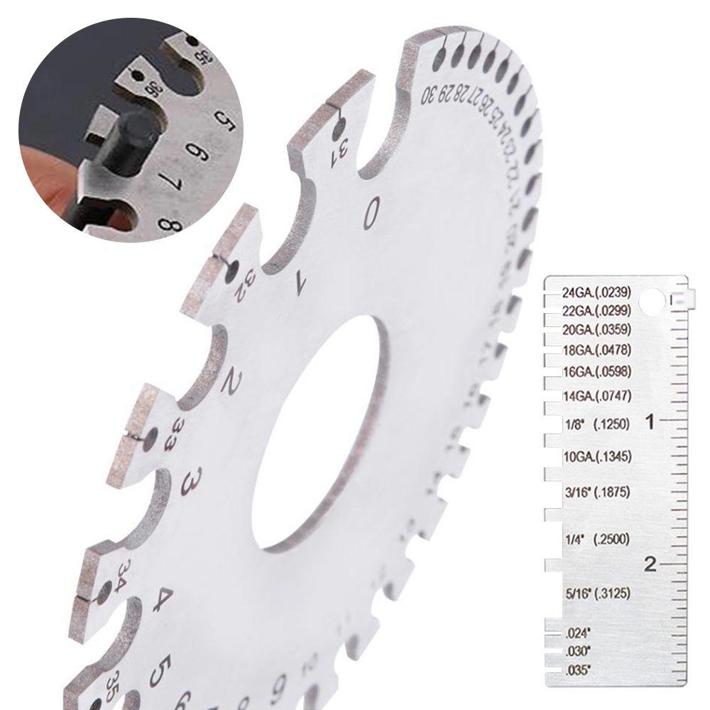 Stainless Steel Thickness ruler Thickness Measuring Gauge Round Diameter Gage 0.3125 -0.007 Scale
Stainless Steel Thickness ruler Thickness Measuring Gauge Round Diameter Gage 0.3125 -0.007 Scale