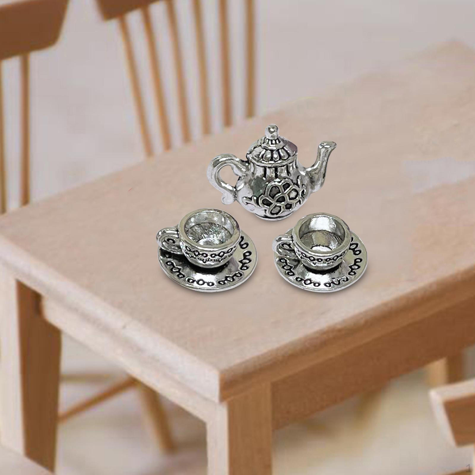 1/6 1/12 Dollhouse Mini Coffee Pot Cup Kitchen Appliance Scenes Miniature Teapot Model Simulation Argent
1/6 1/12 Dollhouse Mini Coffee Pot Cup Kitchen Appliance Scenes Miniature Teapot Model Simulation Argent