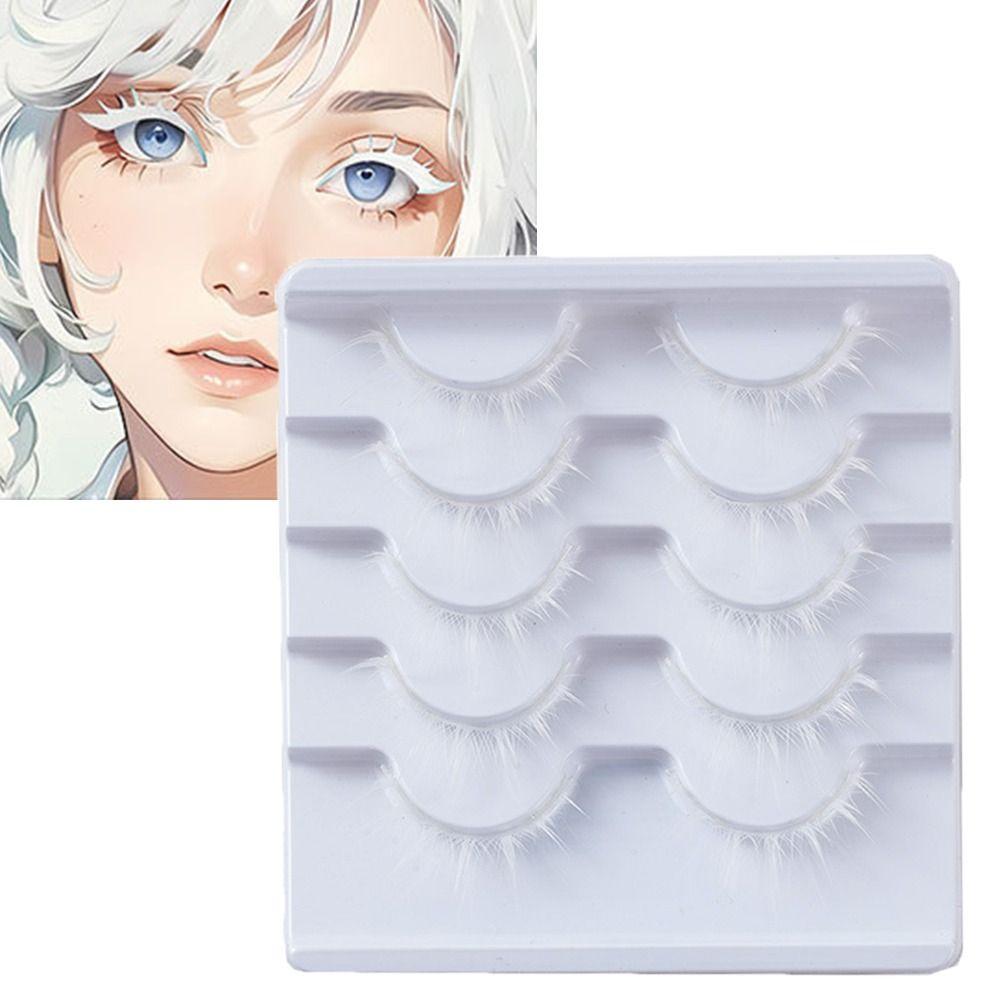 Japanese Style White Anime Eyelashes White Manga Lashes for Halloween Party Stage Masquerade
Japanese Style White Anime Eyelashes White Manga Lashes for Halloween Party Stage Masquerade