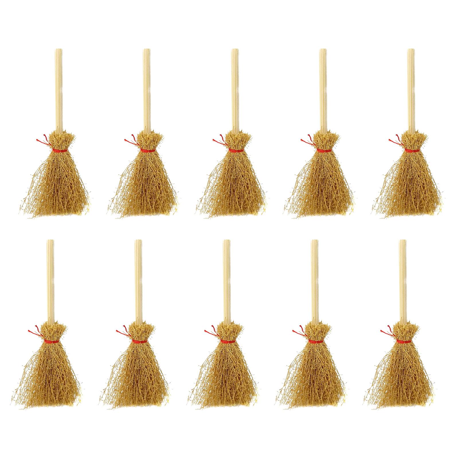 10PCS Miniature Artificial Mini Straw Brooms with Red Ropes Halloween Straw Craft Decoration Witches Accessory
10PCS Miniature Artificial Mini Straw Brooms with Red Ropes Halloween Straw Craft Decoration Witches Accessory