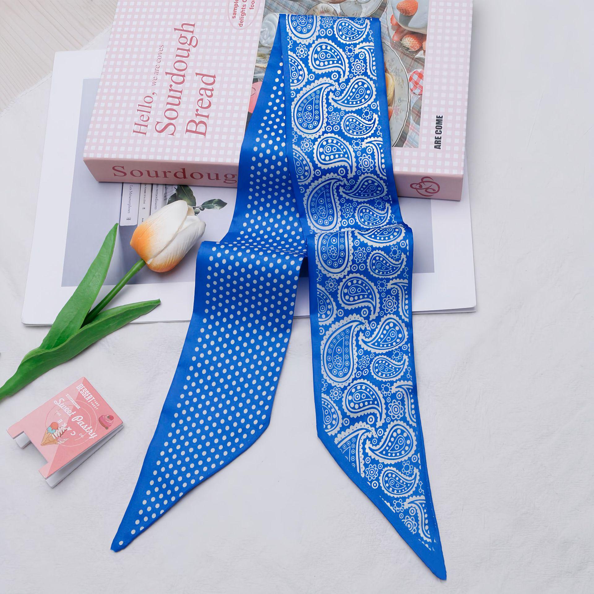 Women s Versatile Double-Sided Silk Scarf: Paisley Polka Dot Headband, Bag Tie, Hair Decoration, Collar
Women s Versatile Double-Sided Silk Scarf: Paisley Polka Dot Headband, Bag Tie, Hair Decoration, Collar