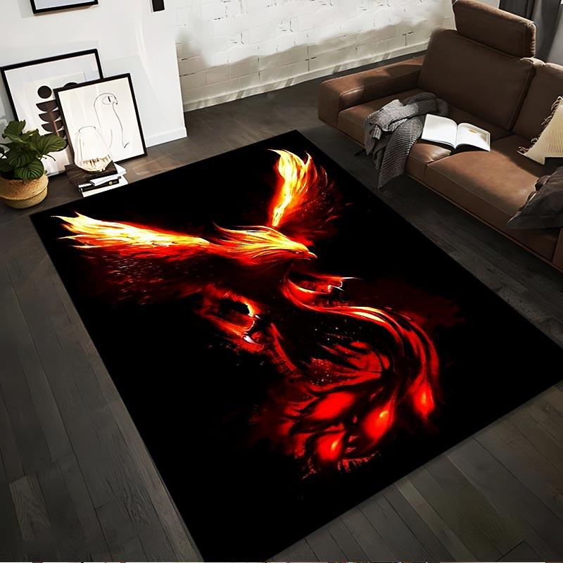 Fiery Phoenix Carpets for Living Room - Mystical Black and Red Design Suitable for use as an anti-slip for living room bedroom sofas 40x60cm( 15x23in )
Fiery Phoenix Carpets for Living Room - Mystical Black and Red Design Suitable for use as an anti-slip for living room bedroom sofas 40x60cm( 15x23in )