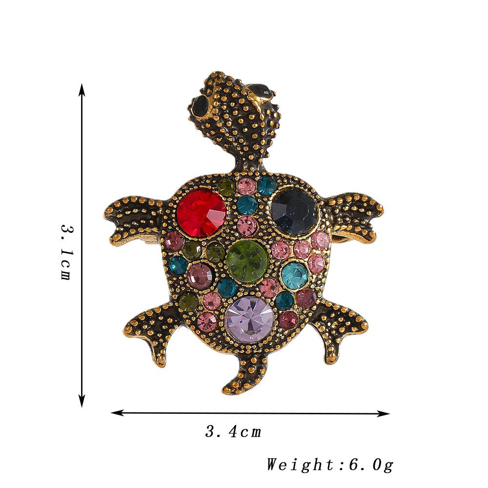 Vintage Cute Tortoise Brooches for Women Fashion Colorful Rhinestones Brooch Pins Coat Sweater Zircon Animal Accessories Gift
Vintage Cute Tortoise Brooches for Women Fashion Colorful Rhinestones Brooch Pins Coat Sweater Zircon Animal Accessories Gift