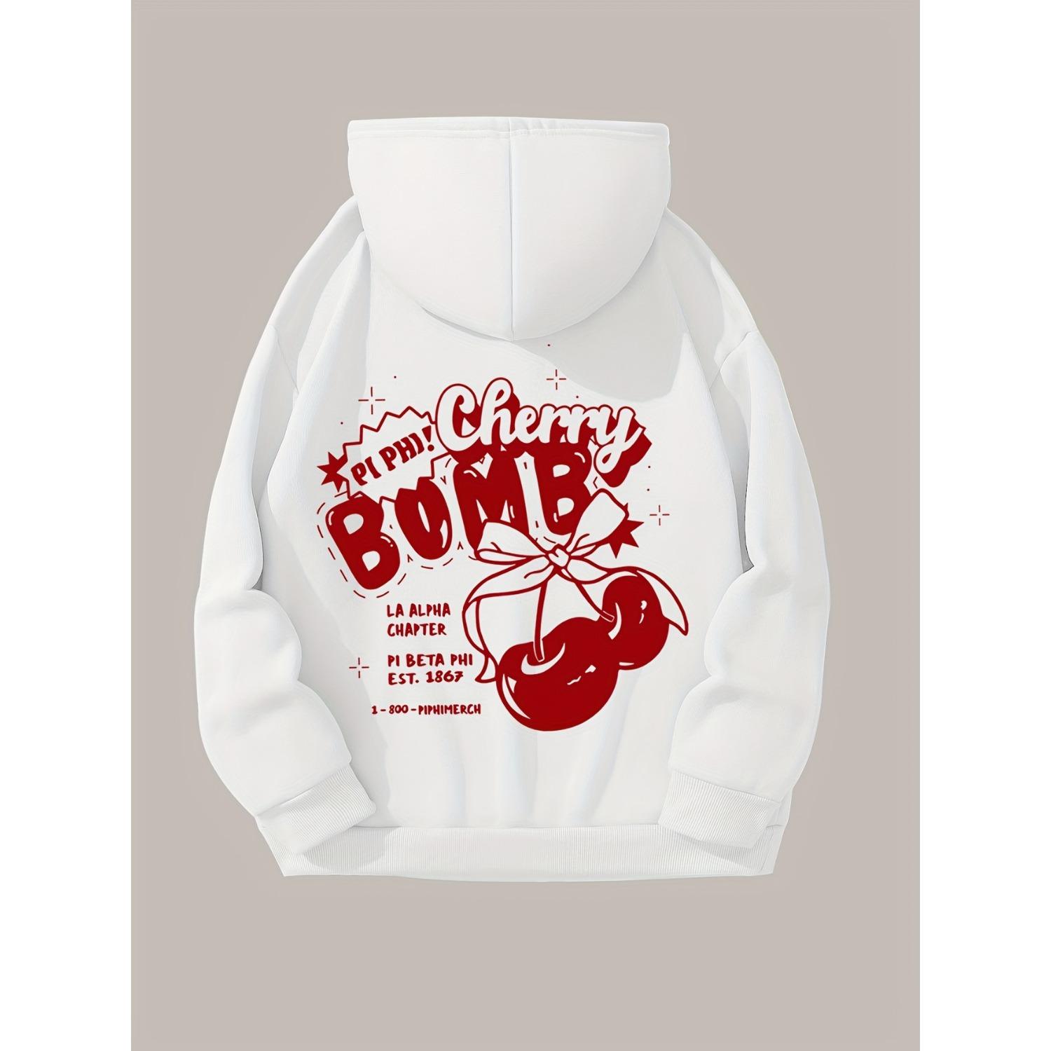 Cherry Letter Printed Autumn and Winter Women s Fashionable Hoodie Round Neck Top Casual Woman Hooded Sweatshirt Clothing S
Cherry Letter Printed Autumn and Winter Women s Fashionable Hoodie Round Neck Top Casual Woman Hooded Sweatshirt Clothing S