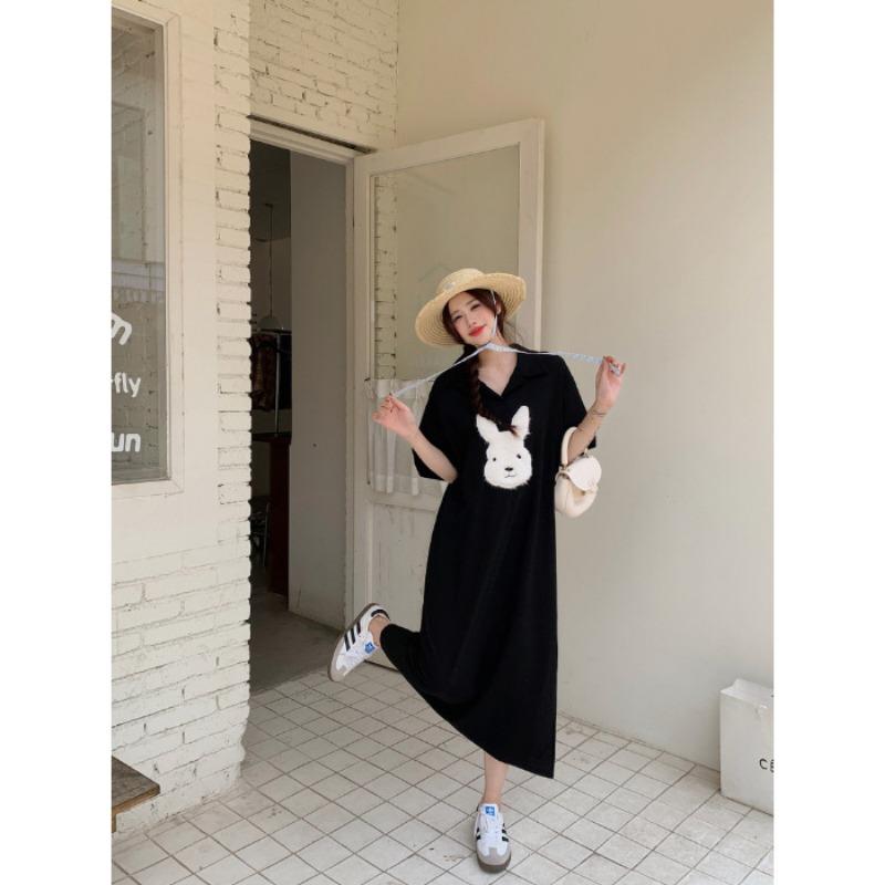 Женское летнее платье-футболка с короткими рукавами и воротником-поло, тонкая кожаная маска А-силуэта 4XL чёрный
Женское летнее платье-футболка с короткими рукавами и воротником-поло, тонкая кожаная маска А-силуэта 4XL чёрный