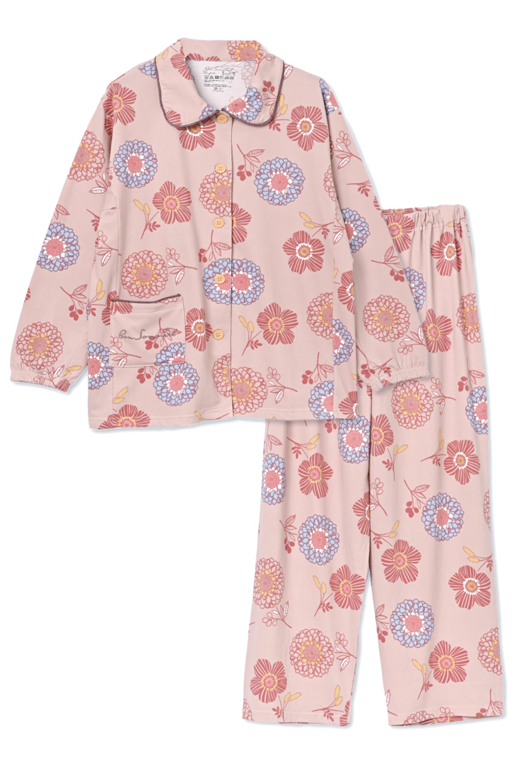 Bon Sommeil Хлопковая смесь Верх и низ Спереди Удобный дизайн для сна Розовый x Женская пижама с длинным рукавом, Комплект, Открытие, (Л, Цветок)
Bon Sommeil Хлопковая смесь Верх и низ Спереди Удобный дизайн для сна Розовый x Женская пижама с длинным рукавом, Комплект, Открытие, (Л, Цветок)