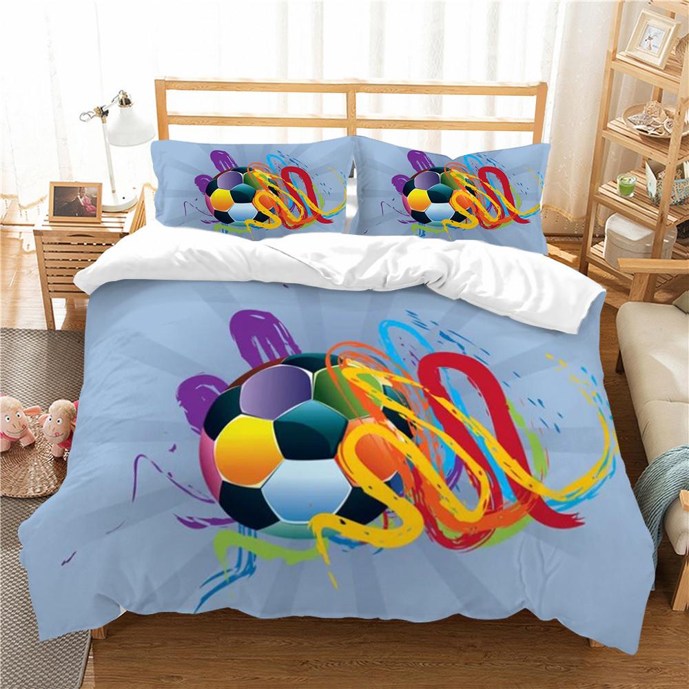 Комплект постельного белья 2/3 шт. пододеяльник, пододеяльник с 3D футбольным принтом, домашнее постельное белье, полиэстер, микрофибра, моющийся для спальни EU Single 135x200cm
Комплект постельного белья 2/3 шт. пододеяльник, пододеяльник с 3D футбольным принтом, домашнее постельное белье, полиэстер, микрофибра, моющийся для спальни EU Single 135x200cm