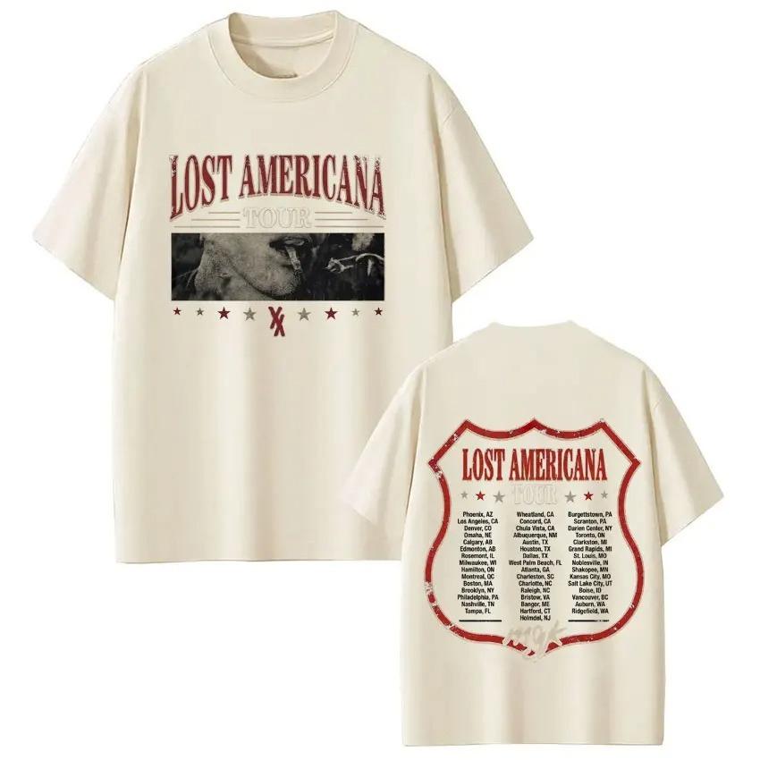 Unisex Women Hip Hop Fashion Short Sleeve Tshirts MGK Lost Americana Tour 2026 Tshirts Summer Casual Cotton T Shirts Streetwear 4XL
Unisex Women Hip Hop Fashion Short Sleeve Tshirts MGK Lost Americana Tour 2026 Tshirts Summer Casual Cotton T Shirts Streetwear 4XL