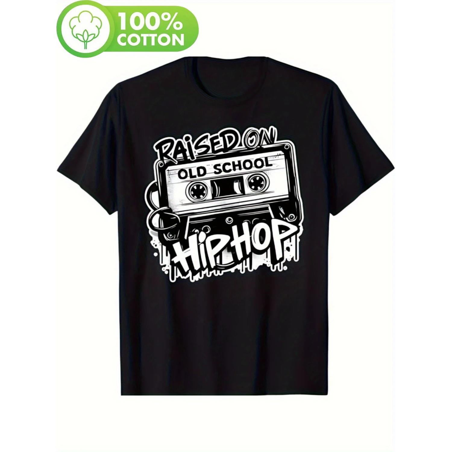 Retro Nostalgic Hip Hop T-shirt - Tape and Graffiti Pattern T-shirt Suitable for Daily Leisure Nostalgic Music Theme S чёрный
Retro Nostalgic Hip Hop T-shirt - Tape and Graffiti Pattern T-shirt Suitable for Daily Leisure Nostalgic Music Theme S чёрный