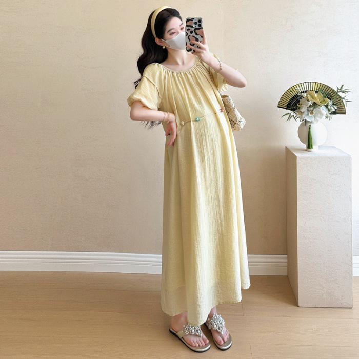 2026 Summer Maternity Dress: Age-Defying, Beaded Lace-Up, Loose-Fit, Sweet Style, Belly-Covering Skirt XXL жовтий
2026 Summer Maternity Dress: Age-Defying, Beaded Lace-Up, Loose-Fit, Sweet Style, Belly-Covering Skirt XXL жовтий