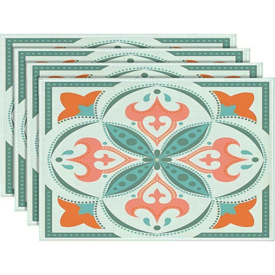 Vintage Pattern Placemats Colorful Western Style Dining Table Decor Pads Christmas Kitchen Table Non Slip Mat Decoration 30x45cm-4PC
Vintage Pattern Placemats Colorful Western Style Dining Table Decor Pads Christmas Kitchen Table Non Slip Mat Decoration 30x45cm-4PC