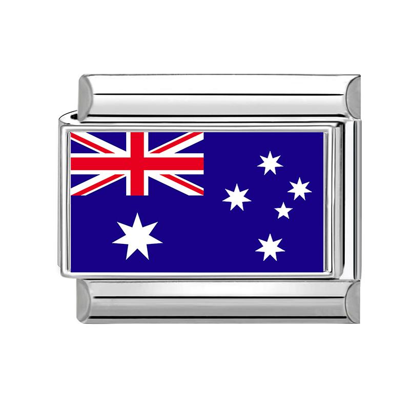 2025New Stianless Steel World National Flag Colorful Italian Charm Fit 9mm Bracelet Link Hand Chain DIY Making Jewelry
2025New Stianless Steel World National Flag Colorful Italian Charm Fit 9mm Bracelet Link Hand Chain DIY Making Jewelry