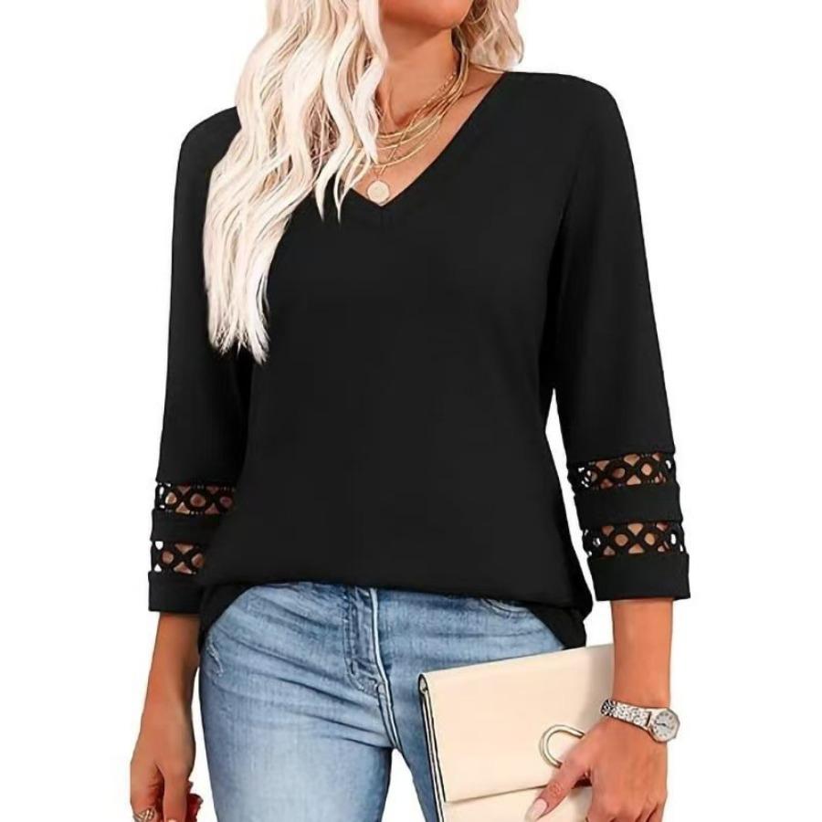 New Fashion Loose V-neck Seven-quarter Sleeve Women s New Knitted Sweater Casual Top Hollow T-shirts XXXL чорний
New Fashion Loose V-neck Seven-quarter Sleeve Women s New Knitted Sweater Casual Top Hollow T-shirts XXXL чорний