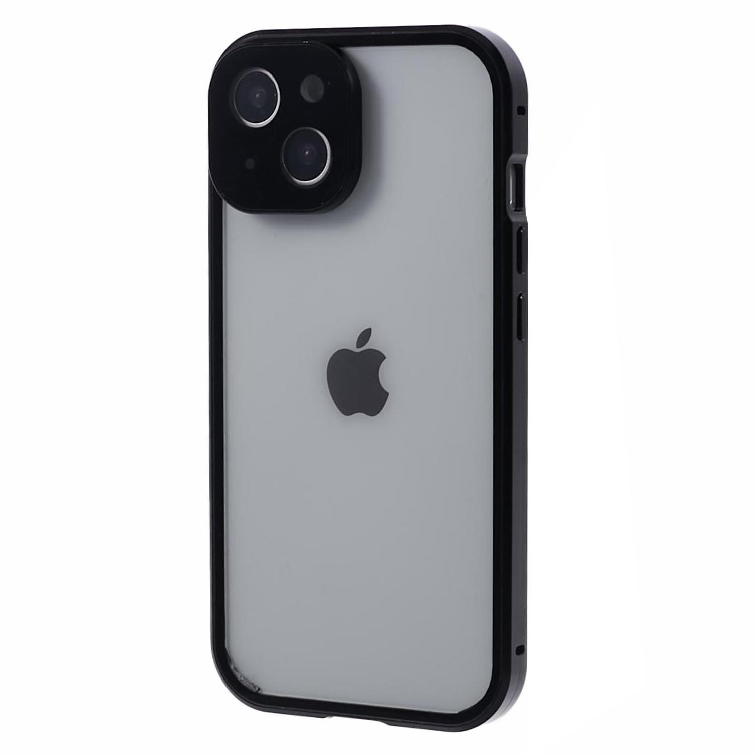 For iPhone 14 Magnetic Adsorption Phone Case Double Sided Tempered Glass Cover Full Coverage Black
For iPhone 14 Magnetic Adsorption Phone Case Double Sided Tempered Glass Cover Full Coverage Black