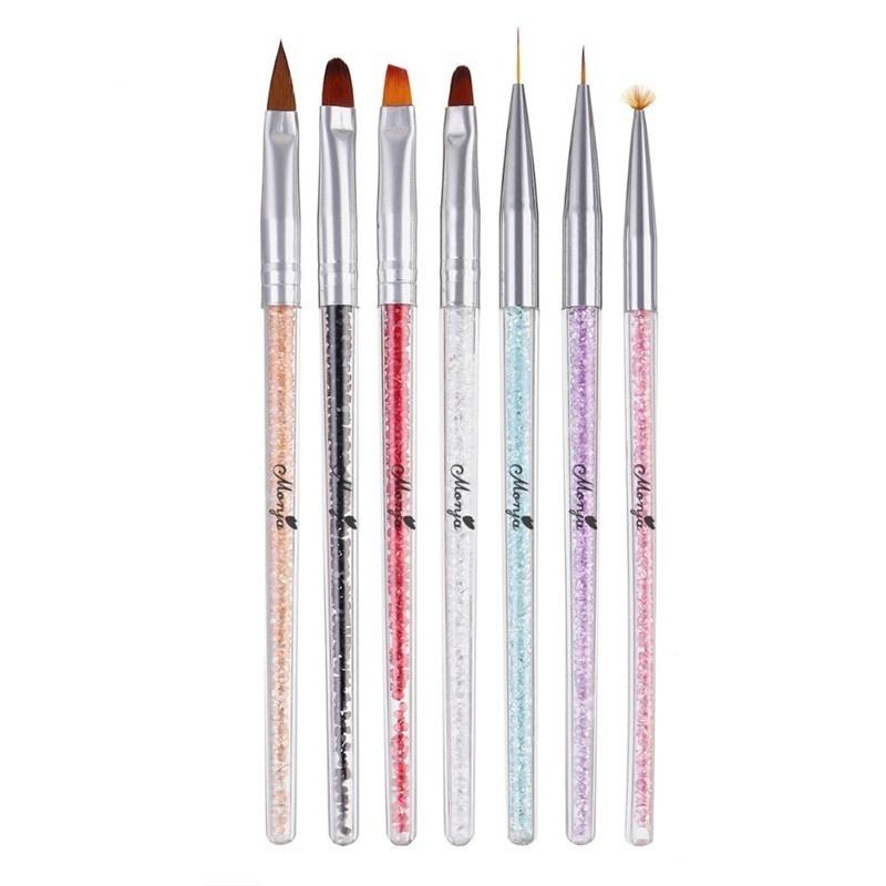 7PCS Новая мода Горный хрусталь Акриловая ручка Кисти Нейл Арт Линия Цветочная живопись Покрытие Формирование Плоский вентилятор Угол Ручка Ногтевая кисть 7 стилей
7PCS Новая мода Горный хрусталь Акриловая ручка Кисти Нейл Арт Линия Цветочная живопись Покрытие Формирование Плоский вентилятор Угол Ручка Ногтевая кисть 7 стилей