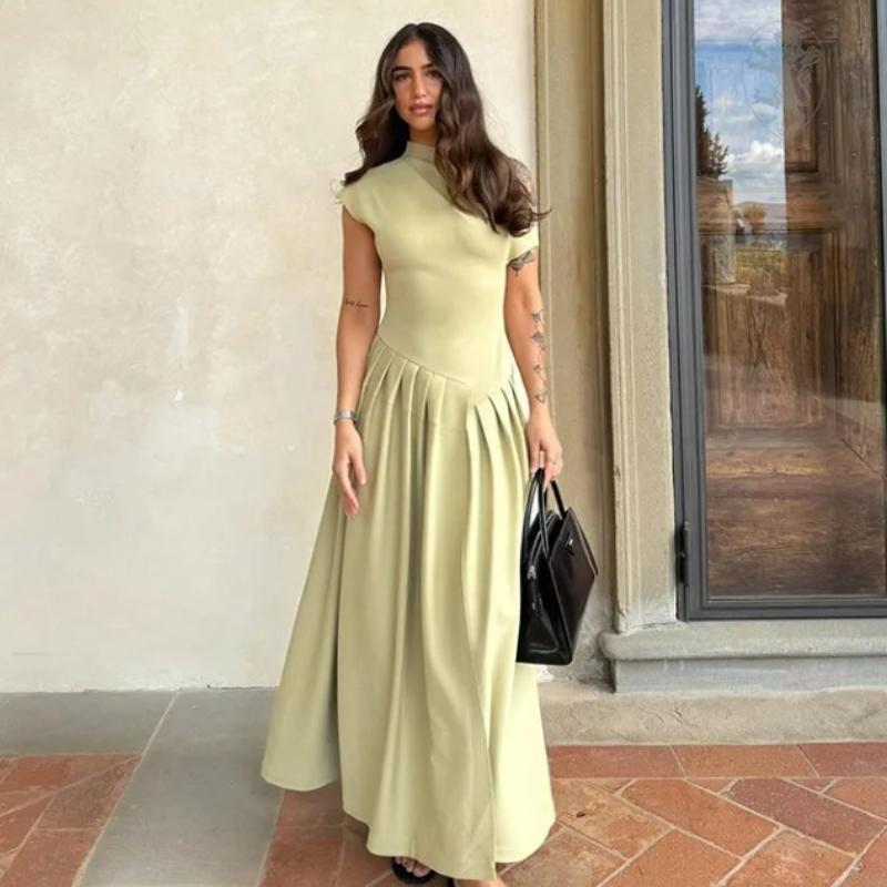 Women Elegant Green Pleated Dress Fashion O Neck Short Sleeve Patchwork Long Dresses 2026 New Casual Office Lady Streetwear S зелёный
Women Elegant Green Pleated Dress Fashion O Neck Short Sleeve Patchwork Long Dresses 2026 New Casual Office Lady Streetwear S зелёный