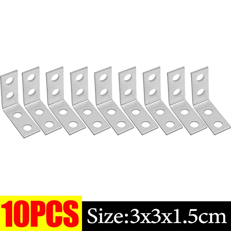 10/50Pcs L-Shaped Corner Brackets 90° Metal Corner Connector Shelf Wall Bracket Fixing Household Furniture Hardware Accessories
10/50Pcs L-Shaped Corner Brackets 90° Metal Corner Connector Shelf Wall Bracket Fixing Household Furniture Hardware Accessories