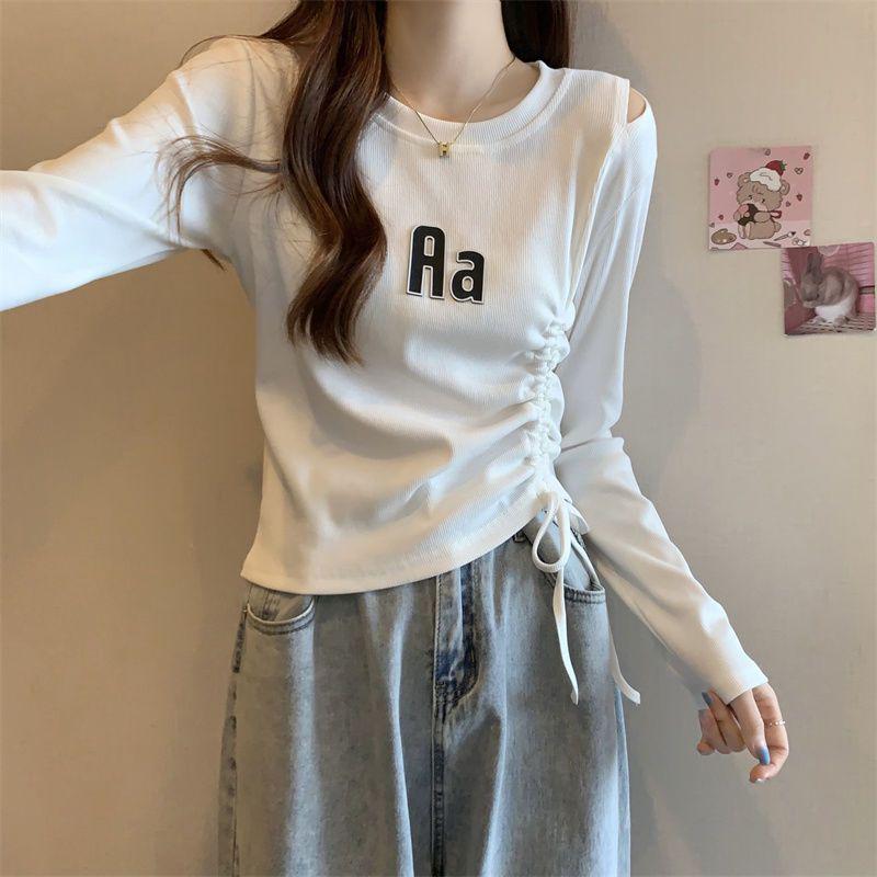 Plus Size Ruffled Spicy Girl Long-Sleeve Irregular Drawstring Top 2XL белый
Plus Size Ruffled Spicy Girl Long-Sleeve Irregular Drawstring Top 2XL белый