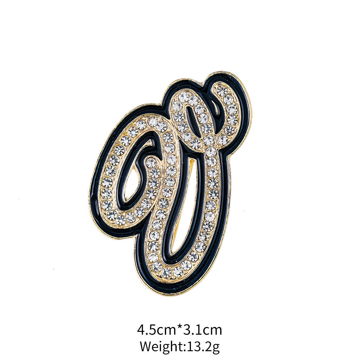 Custom Rhinestone Drip Glaze Letter Brooch - Unisex Fashion Lapel Pin
Custom Rhinestone Drip Glaze Letter Brooch - Unisex Fashion Lapel Pin