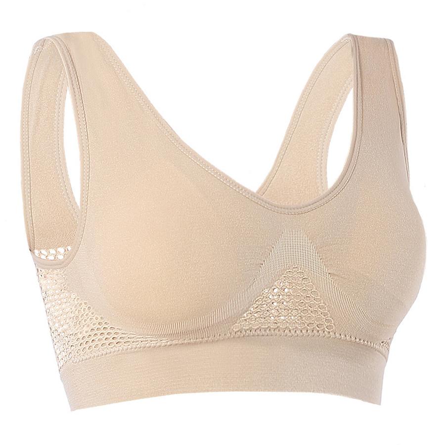 Plus Size Mesh Hollow Breathable Sports Bra Yoga Running Non-Wire Push-up Bra for Women L абрикосовый
Plus Size Mesh Hollow Breathable Sports Bra Yoga Running Non-Wire Push-up Bra for Women L абрикосовый