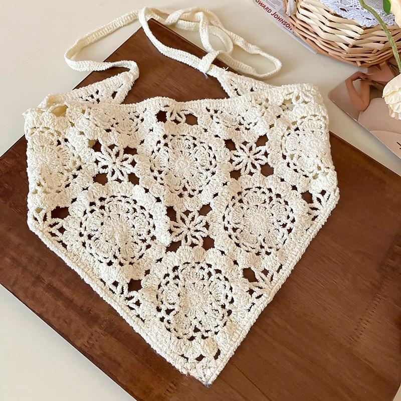 Lace Triangle Hair Scarf Headband Hollow Knitted Flowers Headscarf Hair Tie Band for Women Headwarp Hair Accessories Turbans бежевий
Lace Triangle Hair Scarf Headband Hollow Knitted Flowers Headscarf Hair Tie Band for Women Headwarp Hair Accessories Turbans бежевий