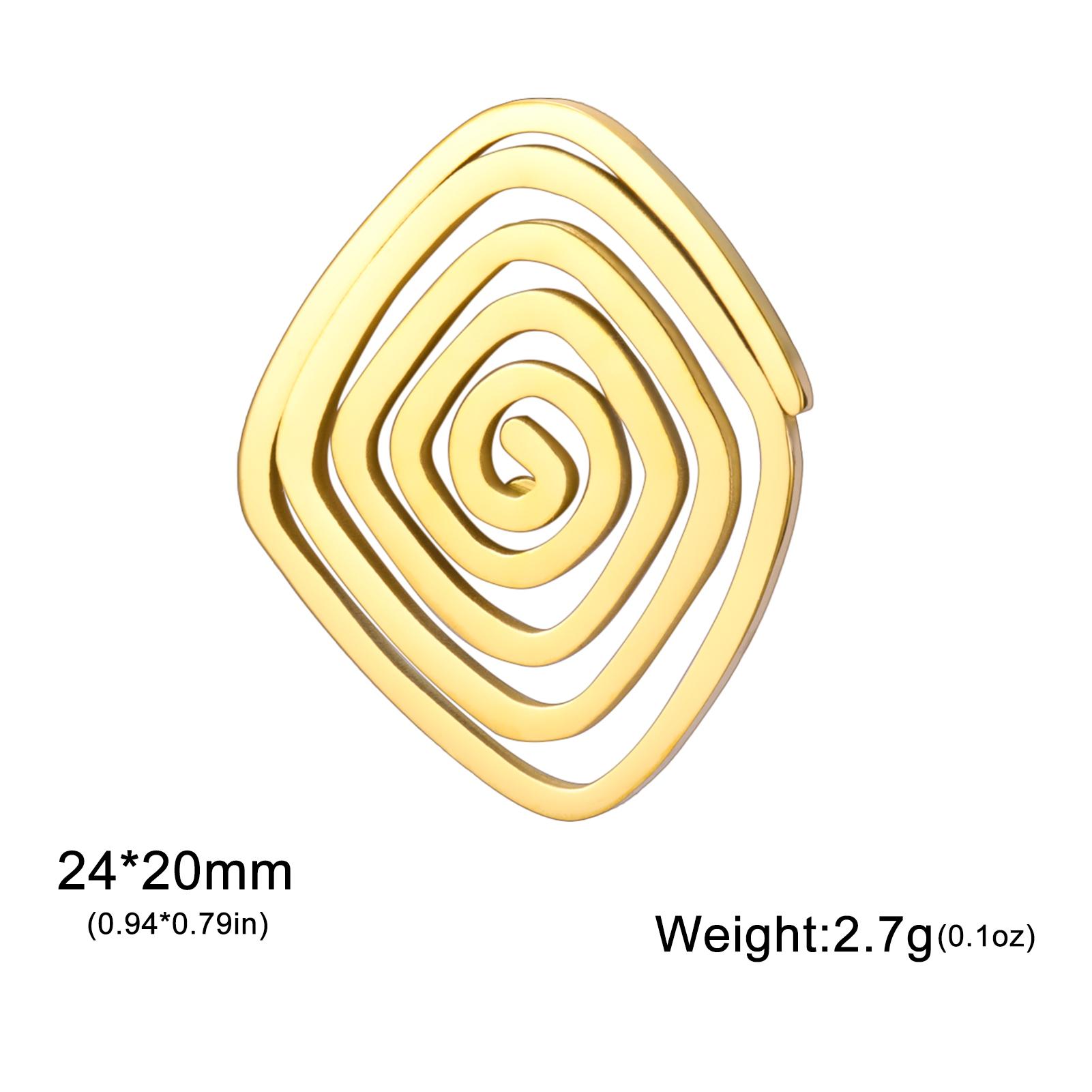 Stainless Steel Spiral Swirl Brooch for Women Men Gold Plated Geometric Suit Lapel Pin Trend Jewelry Accessories Gift Wholesale
Stainless Steel Spiral Swirl Brooch for Women Men Gold Plated Geometric Suit Lapel Pin Trend Jewelry Accessories Gift Wholesale