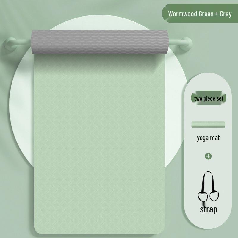 Расширенный Нескользящий Утолщенный Коврик для Йоги и Фитнеса - Звукоизоляционный для Домашних Танцев и Скакалки 183*61cm 6mm Regular
Расширенный Нескользящий Утолщенный Коврик для Йоги и Фитнеса - Звукоизоляционный для Домашних Танцев и Скакалки 183*61cm 6mm Regular