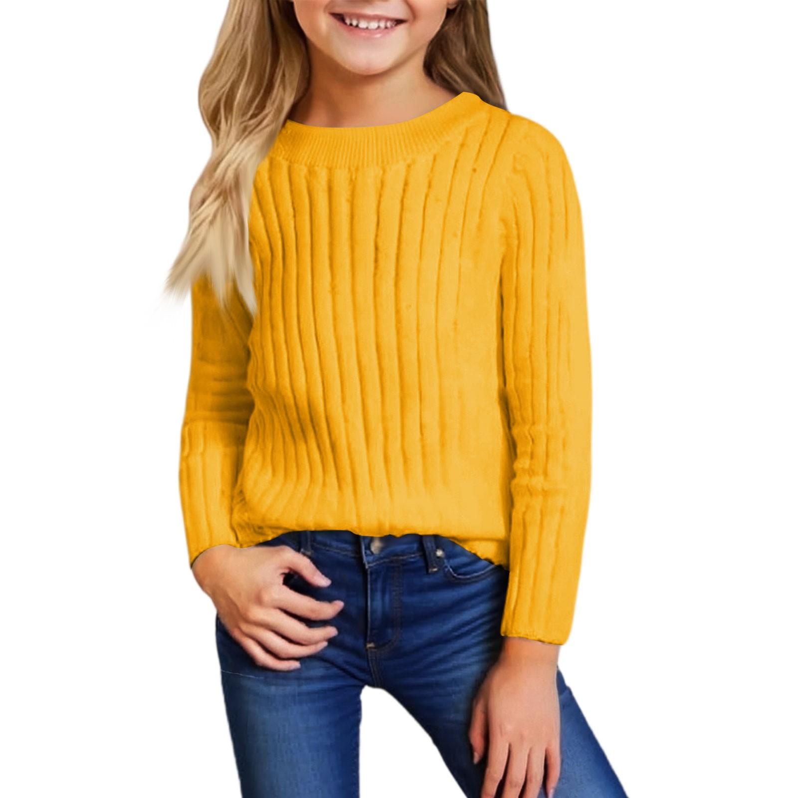 Children s Fashion Casual Round Neck Sweater Knitted Bottoming Top 90 жовтий
Children s Fashion Casual Round Neck Sweater Knitted Bottoming Top 90 жовтий