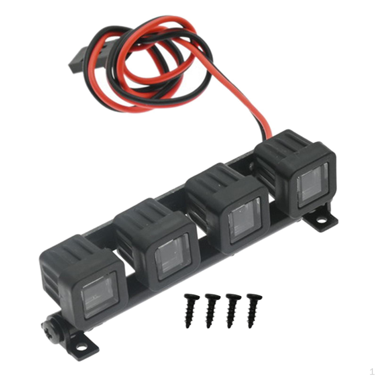 Лампа для радіокерованої машинки 1/24, Набір імітації прожекторів, Аксесуари для DIY, Універсальні світлодіодні вогні на дах для позашляховиків Square
Лампа для радіокерованої машинки 1/24, Набір імітації прожекторів, Аксесуари для DIY, Універсальні світлодіодні вогні на дах для позашляховиків Square