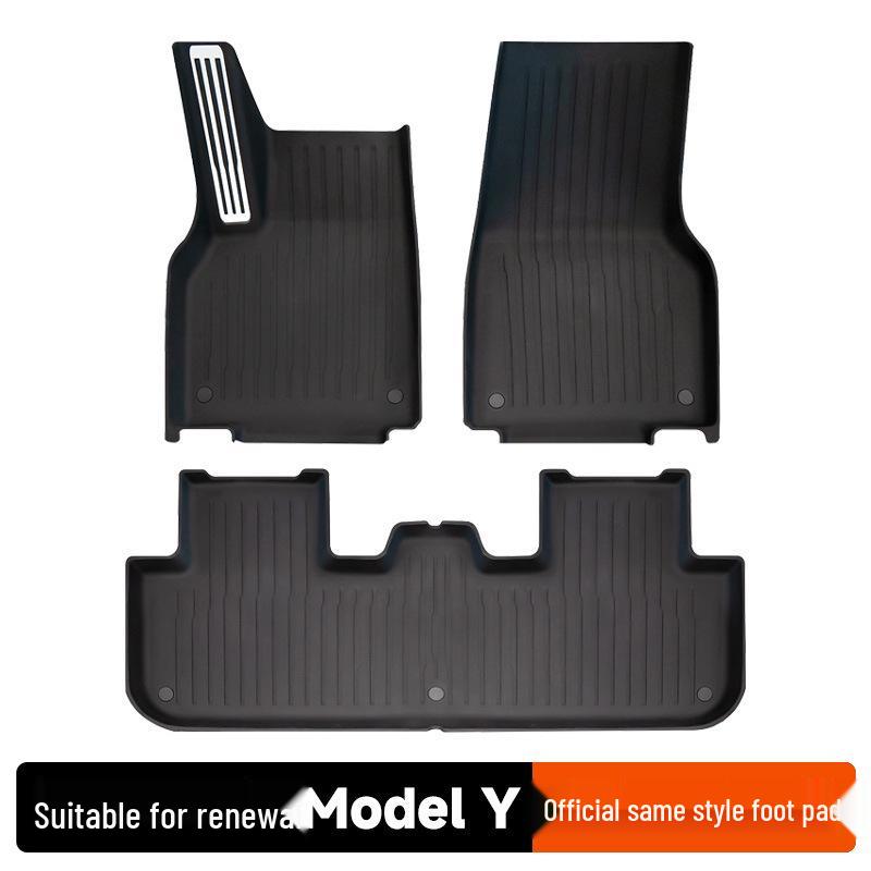 Floor Mats with Full Coverage for Tesla Model Y - TPE Style with Pedals
Floor Mats with Full Coverage for Tesla Model Y - TPE Style with Pedals