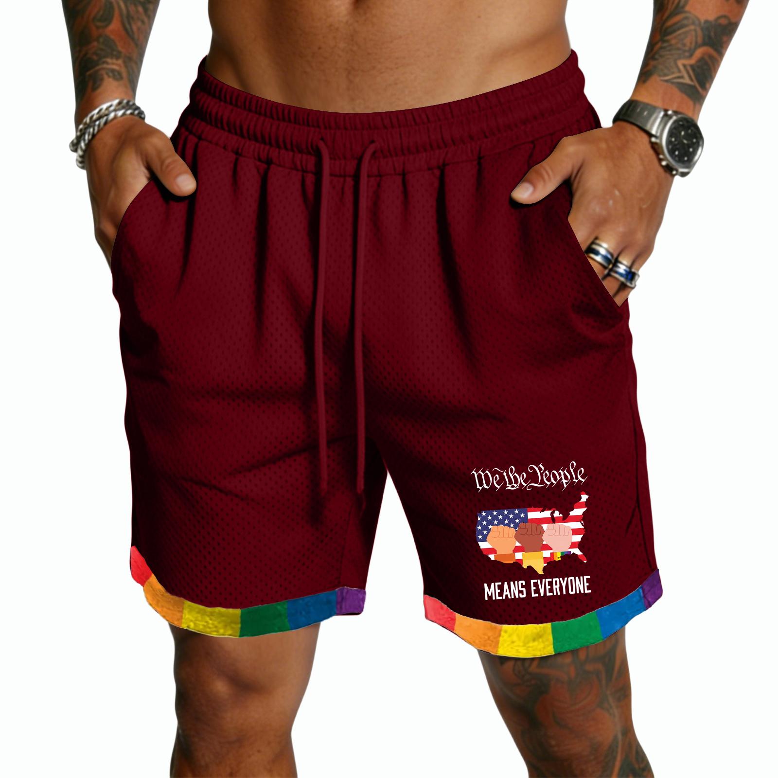 Men’s Casual Lightweight Drawstring Shorts with Rainbow Print Quick Dry Breathable Five Inch Inseam for Everyday Wear S винний
Men’s Casual Lightweight Drawstring Shorts with Rainbow Print Quick Dry Breathable Five Inch Inseam for Everyday Wear S винний