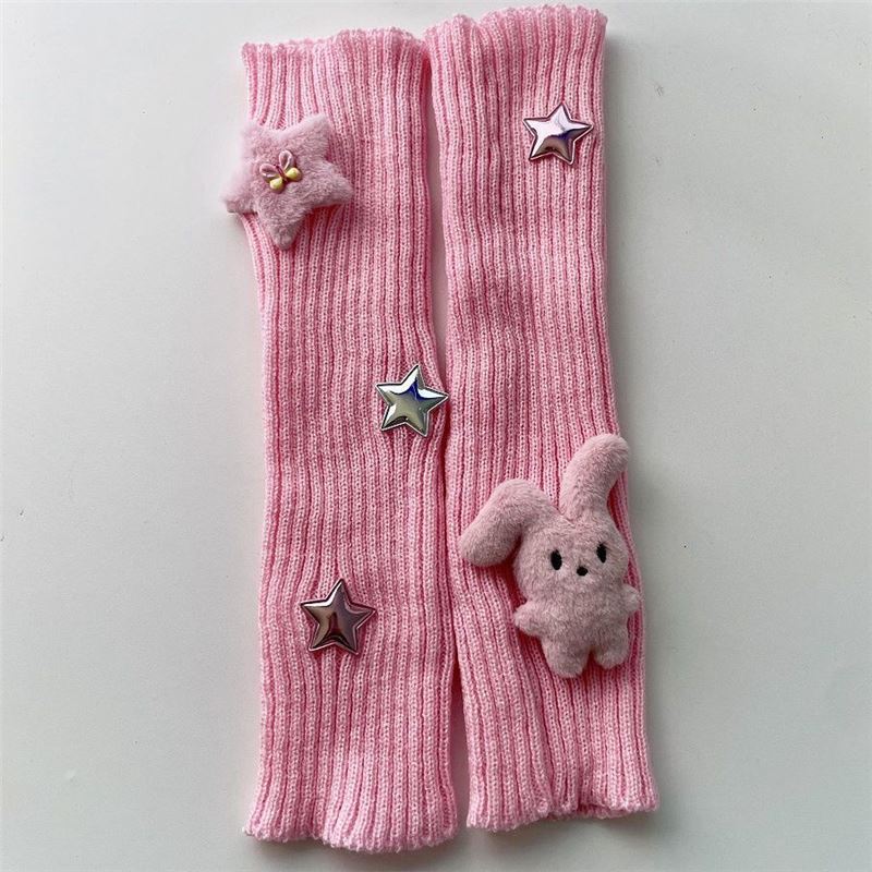 Original Rabbit Star Knit Leg Warmers Y2K Striped Sleeve Set Fold Ear Bunny Kawaii Stacking Socks for Girls 2000s RetroSock One Size
Original Rabbit Star Knit Leg Warmers Y2K Striped Sleeve Set Fold Ear Bunny Kawaii Stacking Socks for Girls 2000s RetroSock One Size