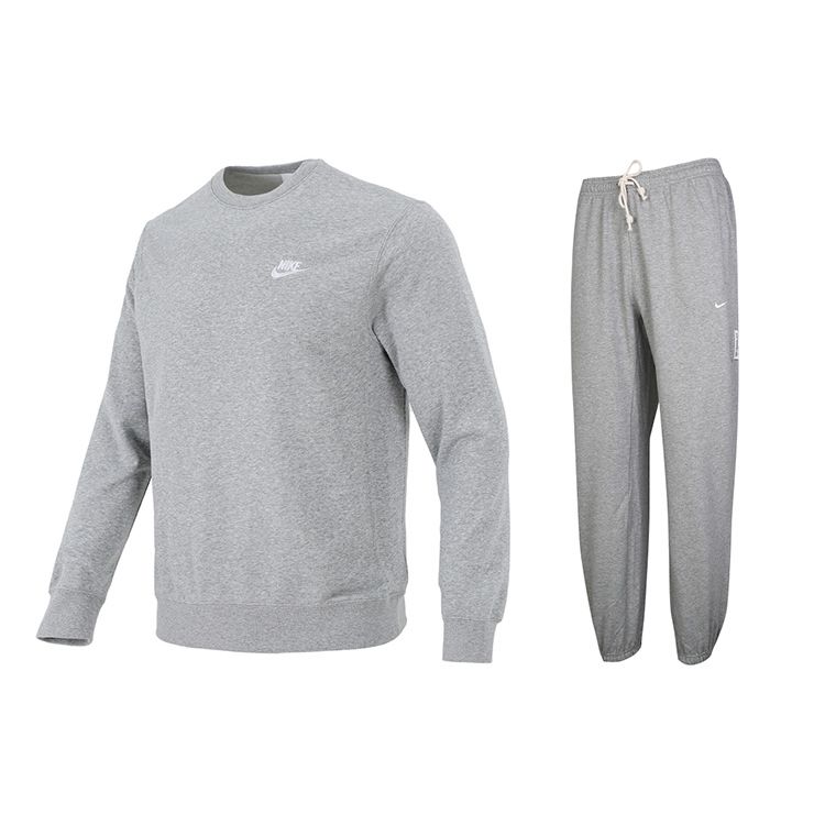 Nike Повседневная толстовка с круглым вырезом, дышащие трикотажные длинные брюки, спортивный костюм, мужская толстовка, брюки, темно-меланжево-серый BV2667-063+CK6366-063 S
Nike Повседневная толстовка с круглым вырезом, дышащие трикотажные длинные брюки, спортивный костюм, мужская толстовка, брюки, темно-меланжево-серый BV2667-063+CK6366-063 S