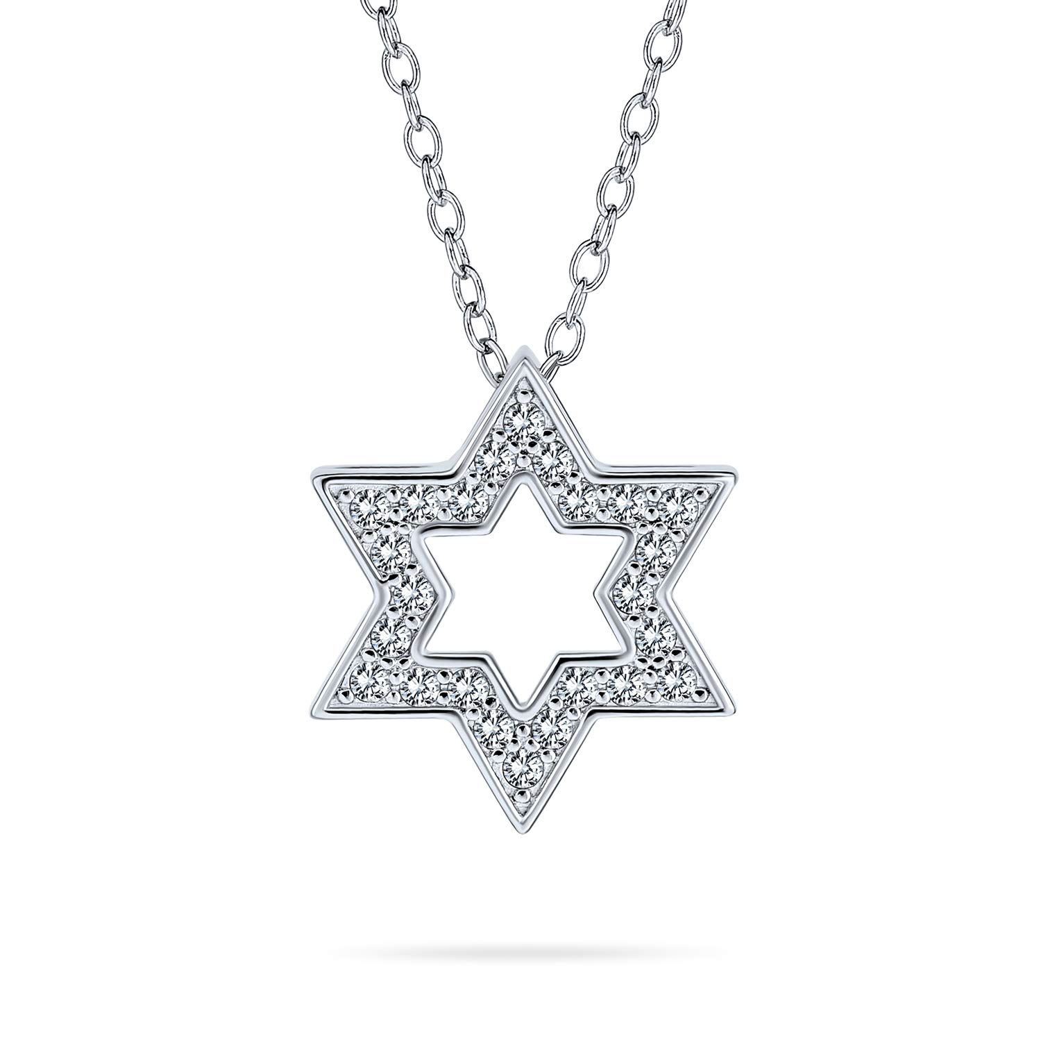 Traditional Hanukkah Star of David Pendant CZ Sterling Silver for Women Teen Bat Mitzvah Necklace Accent, &
Traditional Hanukkah Star of David Pendant CZ Sterling Silver for Women Teen Bat Mitzvah Necklace Accent, &